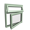 uPVC Window Chartwell Green