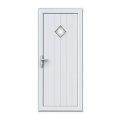 Full Panel Single Door - Woodrow Diamond Glazed