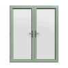 Green uPVC French Doors