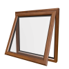 uPVC Window Golden Oak