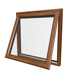 uPVC Window Golden Oak