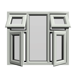 Casement 53 uPVC Window Agate Grey